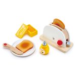 Jucarie din lemn - Toaster si accesorii mic dejun - imagine 2
