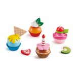 Jucarie din lemn - Prajituri cupcake (18 piese) - imagine 2