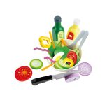 Jucarie din lemn - Set salata (39 piese) - imagine 2