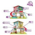 Jucarie - Casuta de papusi cu mobila (8 camere si 9 efecte muzicale) - imagine 2