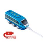 Jucarie din lemn - Tren cu telecomanda (aplicatie Bluetooth) - imagine 3