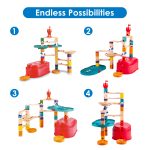 Jucarie copii Quadrilla - circuit cu bile - Set cu galeti (90 piese) - imagine 4