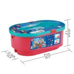 Jucarie copii Quadrilla - circuit cu bile - Set cu galeti (90 piese) - imagine 5