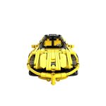 Jucarie tip lego tehnic de constructie masina sport galbena (414 piese) - imagine 5