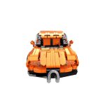 Jucarie tip lego tehnic de constructie masina sport portocalie (404 piese) - imagine 4