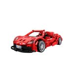 Masina sport rosie tip lego tehnic de constructie (482 piese) - imagine 2