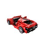 Masina sport rosie tip lego tehnic de constructie (482 piese) - imagine 5
