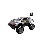 Monster truck argintiu tip lego tehnic de constructie (232 piese) - imagine 2