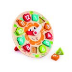 Puzzle din lemn cu ceas de jucarie pentru copii - imagine 2