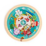 Puzzle din lemn cu doua fete: giratoriu si meserii (19 piese) - imagine 2