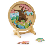 Puzzle in Lemn - Set 4 Anotimpuri (10, 12, 16 si 18 piese) - imagine 7