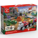 Jucarie din lemn - Tren aventură Dino (61 piese)
