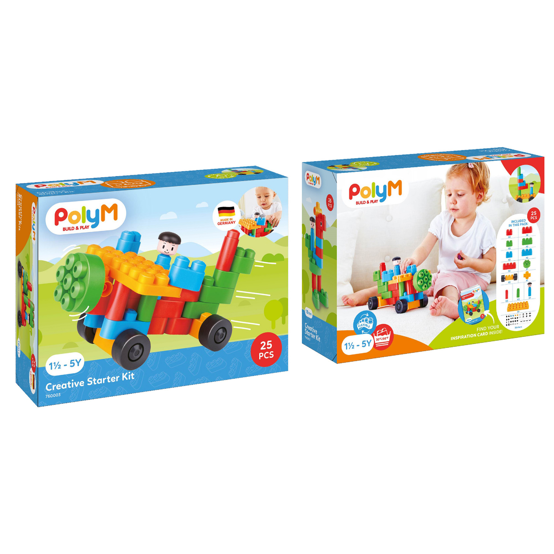 760003_6 PolyM - Kit de pornire creativ (25 piese) - imagine 1