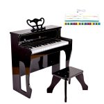 Jucarie din lemn - Pian electronic negru inalt - imagine 2