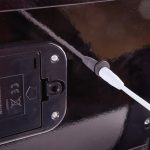Jucarie din lemn - Pian electronic negru inalt - imagine 4