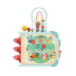 Jucarie din lemn -  Centru de activitati Invata si descopera cu cubul magic - imagine 4