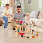 Jucarie din lemn - Marble Run Tricks N Twists (129 piese) - imagine 4