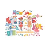 Puzzle magnetic de imbracare (68 piese) - imagine 2
