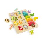 Puzzle din lemn - Culori si numere (20 piese) - imagine 2