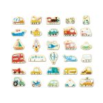 Jucarie din lemn - Magneti vehicule (30 piese) - imagine 3
