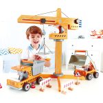 Jucarie din lemn - Lift cu macara - imagine 3