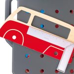 Jucarie din lemn - Banc de lucru pentru service si reparatii auto (71 piese) - imagine 5