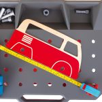 Jucarie din lemn - Banc de lucru pentru service si reparatii auto (71 piese) - imagine 8