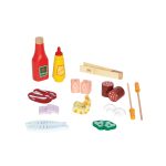 Jucarie din lemn - Gratar gourmet cu mancare (22 piese) - imagine 6