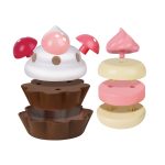 Jucarie din lemn - Set desert cu capsuni (7 piese) - imagine 5