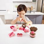 Jucarie din lemn - Set desert cu capsuni (7 piese) - imagine 11