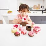 Jucarie din lemn - Set desert cu capsuni (7 piese) - imagine 10