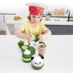 Jucarie din lemn - Set deserturi verzi (8 piese) - imagine 8