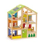 Jucarie din lemn - Casa de papusi mobilata (36 piese) - imagine 2