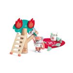Jucarie din lemn- Set de joaca pompieri forestieri (17 piese) - imagine 2