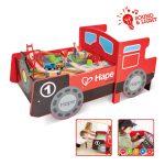 Jucarie din lemn - Masa cu cale ferata, in forma de locomotiva (32 piese) - imagine 7