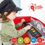 Jucarie din lemn - Masa cu cale ferata, in forma de locomotiva (32 piese) - imagine 3