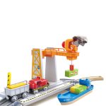 Jucarie din lemn - Set de transport maritim si feroviar (38 piese) - imagine 6
