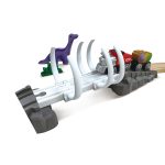 Jucarie din lemn - Tren aventură Dino (61 piese) - imagine 6