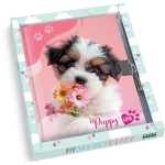 Jurnal Puppy, cu cutie cadou, 80 de pagini, 13 x 18 cm (6 buc/display) - imagine 3