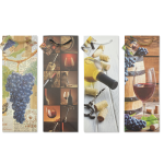 Sacosa sticla de vin, din hartie plastifiata mata cu maner din snur, 13 x 36 x 10 cm (20 buc/display) - imagine 6