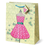 Sacosa Spring Vintage, din hartie cu maner din snur, 17.8 x 23 x 9.8 cm (20 buc/display) - imagine 4
