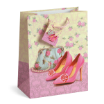 Sacosa Spring Vintage, din hartie cu maner din snur, 26 x 32.5 x 12.7 cm (20 buc/display) - imagine 2