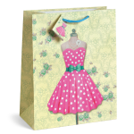 Sacosa Spring Vintage, din hartie cu maner din snur, 26 x 32.5 x 12.7 cm (20 buc/display) - imagine 4