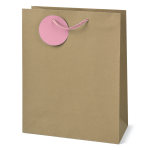 Sacosa Kraft, din hartie cu maner din snur, 26 x 32.5 x 12.7 cm (20 buc/display) - imagine 2