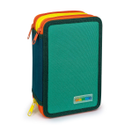 Penar echipat - Color Block Basic cu 3 fermoare (18 markere si 18 creioane colorate) - 13 x 20 x 6.5 cm (12buc/display) - imagine 2