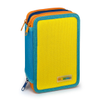 Penar echipat - Color Block Basic cu 3 fermoare (18 markere si 18 creioane colorate) - 13 x 20 x 6.5 cm (12buc/display) - imagine 4