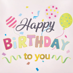 Felicitare POP-UP zi de nastere, cu modele asortate cu detalii aurii pe exteriorul felicitarii - 13.5 x 13.5 cm (48 buc/display) - imagine 5