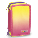Penar echipat - Color Block cu 3 fermoare (18 markere si 12 creioane colorate) - 13 x 20 x 6.5 cm (12 buc/display) - imagine 6