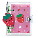 Mini Notebook cu breloc din silicon, 100 pagini liniate, 6.5 x 9.5 cm (12 buc/display) - imagine 2