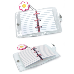 Mini Notebook cu breloc din silicon, 100 pagini liniate, 6.5 x 9.5 cm (12 buc/display) - imagine 10